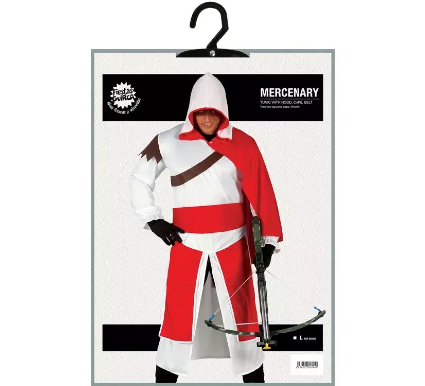 Costume mercenario templare per un uomo