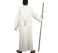Costume Morisca Djellaba bianco con cappuccio per uomo