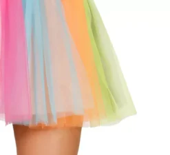 Costume multicolore di unicorno con tutu per donna