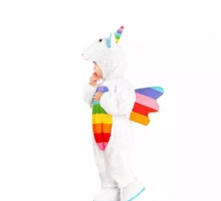 costume multicolore Unicorno con le ali bambino