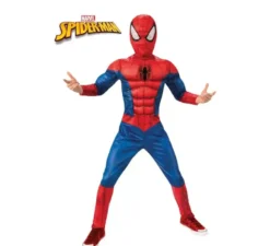 Costume muscoloso Spiderman Black Line per bambino