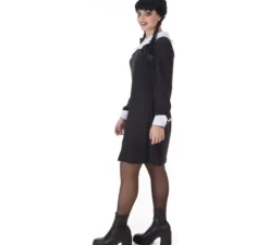 Costume nero classico da ragazza sinistra per donna