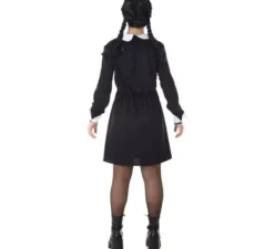 Costume nero classico da ragazza sinistra per donna