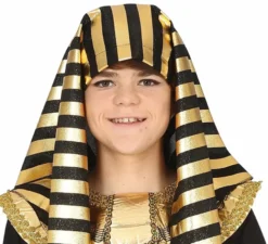 Costume nero da faraone egiziano per ragazzi