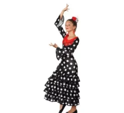 costume nero Flamenco per le ragazze