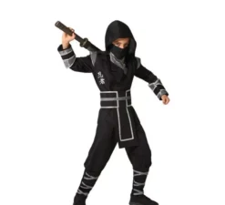 costume nero Ninja per i ragazzi