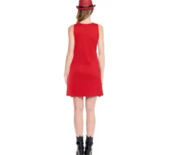 Costume o abito di paillettes rosso per le donne