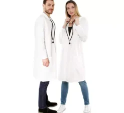 Costume o camice da medico bianco per adulti
