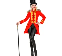 Costume o Frac Giacca da parata rossa per donna