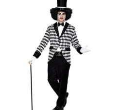 Costume o giacca da arlecchino elegante scozzese da uomo