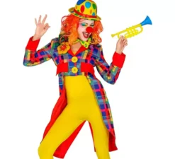 Costume o giacca da clown scozzese da donna