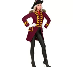 Costume o giacca da parata bordeaux da donna