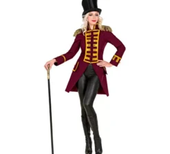 Costume o giacca da parata bordeaux da donna