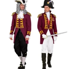 Costume o giacca da parata bordeaux da uomo