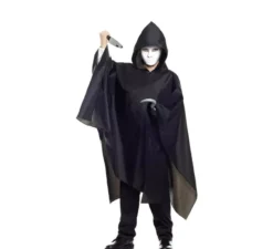 Costume o impermeabile nero per bambini