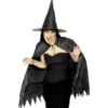 Costume o kit da strega: mantello, cappello e naso