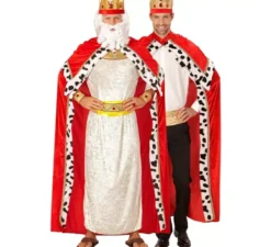 Costume o Kit del Mago Re Gaspare o Medievale per uomo: Capo e Corona