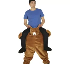 Costume orso bruno sulle spalle per adulti