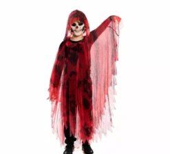 Costume o tunica da spirito maligno rosso per ragazzi