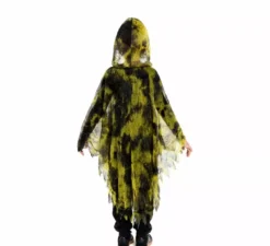 Costume o tunica da spirito maligno verde per ragazzi