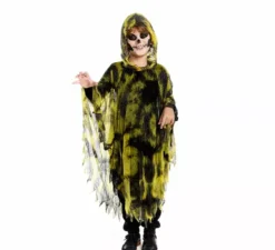 Costume o tunica da spirito maligno verde per ragazzi