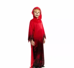 Costume o tunica rossa degli inferi per ragazzi