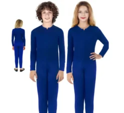 Costume o tuta blu a maniche lunghe per bambino