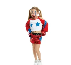 Costume pericoloso da Harlequina per ragazze e adolescenti