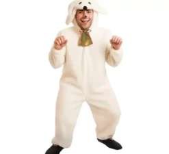 Costume per pecore bianche per adulti