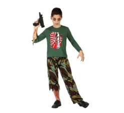 Costume per ragazzo militare zombie