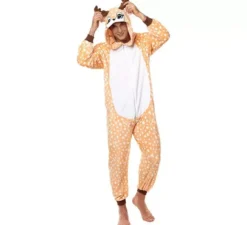 Costume pigiama da cervo a pois per uomo