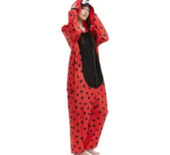 Costume pigiama da coccinella per adulto