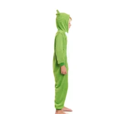 Costume pigiama da rana verde con cappuccio per bambino