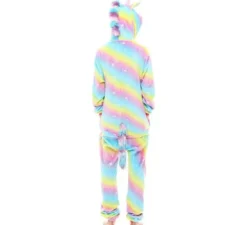 Costume pigiama da unicorno arcobaleno per donna