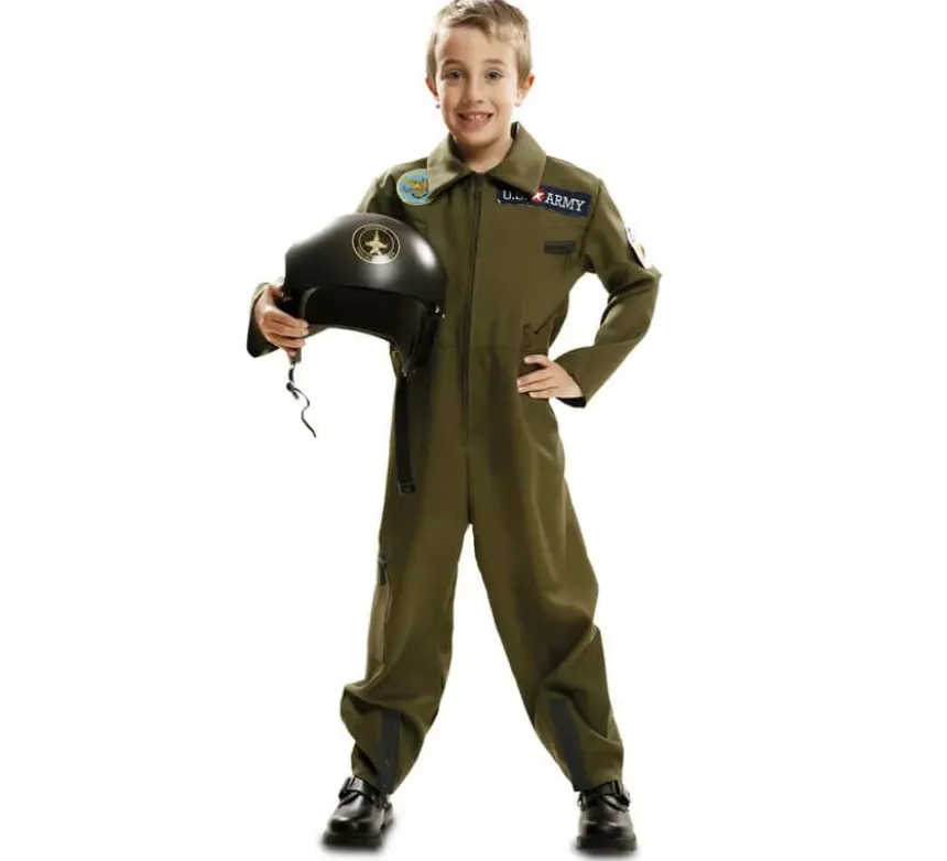Costume pilota d'aereo per i ragazzi top gun