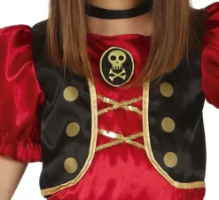 Costume pirata granato per bambina