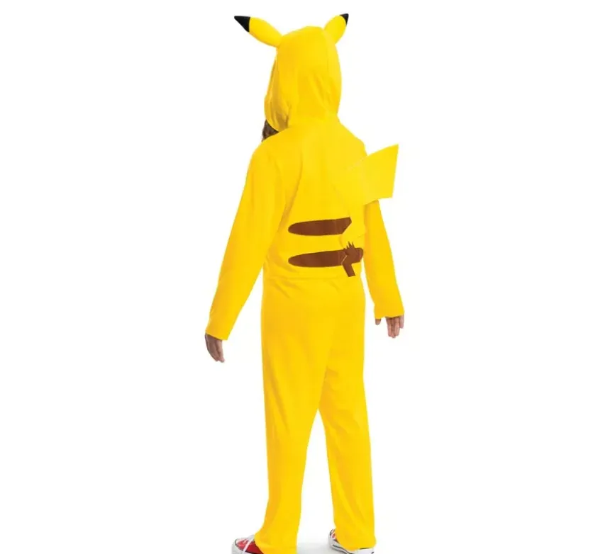 Costume Pokemon Pikachu con coda deluxe per bambini