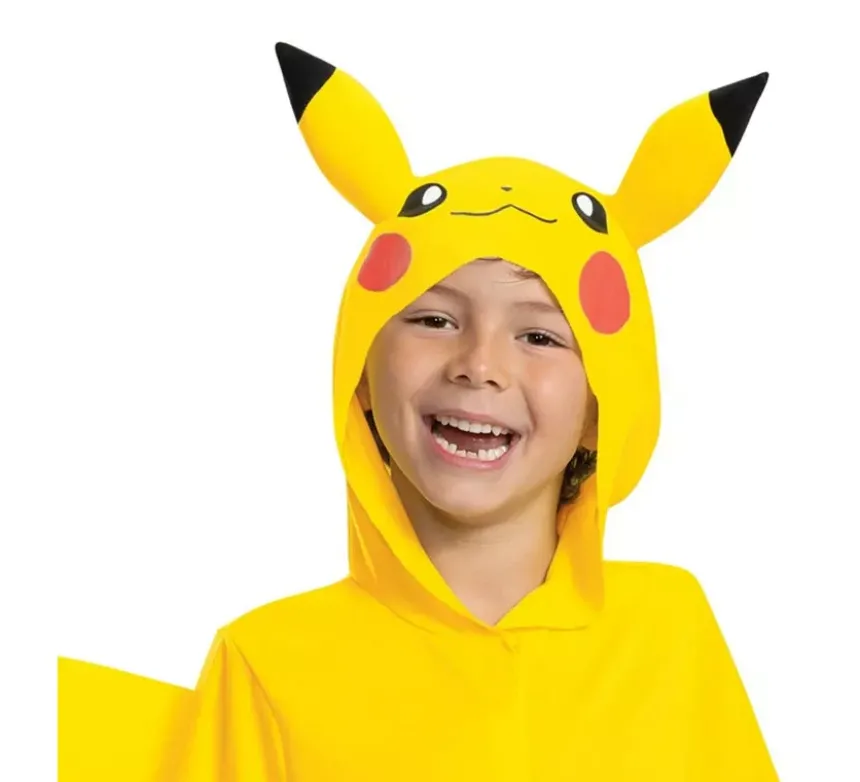 Costume Pokemon Pikachu con coda deluxe per bambini