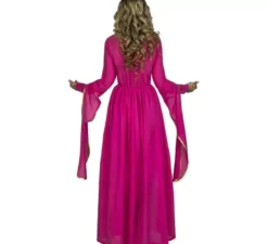 Costume principessa medievale rosa per una donna