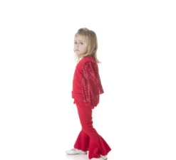 Costume Raffaella Carrà rosso per bambina
