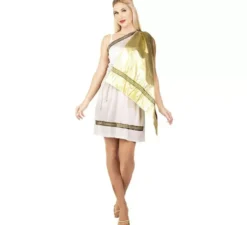 Costume romano con mantello da donna