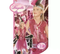 Costume rosa Charleston Girl per bambina