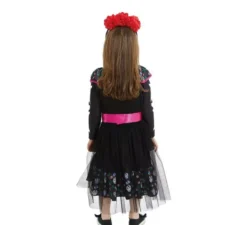 Costume rosa da Catrina con cintura per neonata e bambina