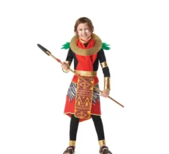 costume rosso africano Masai per bambini