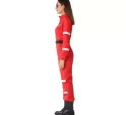 costume rosso Bombera per le donne