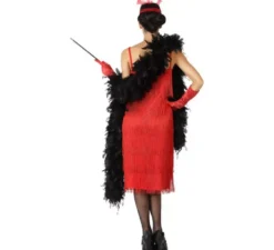 costume rosso Charleston per le donne