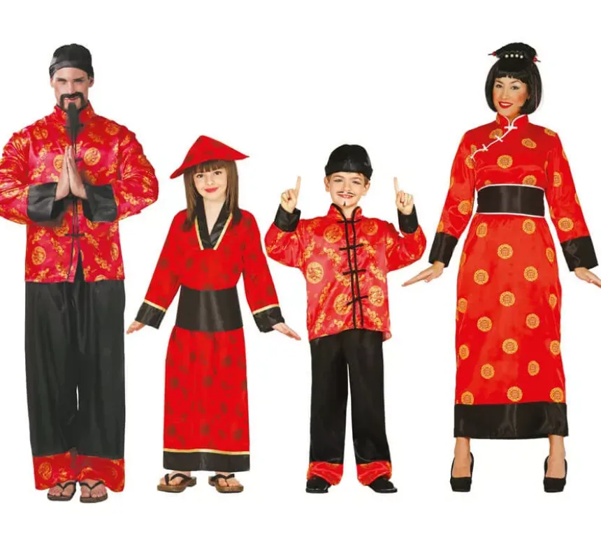 Costume rosso cina per donna