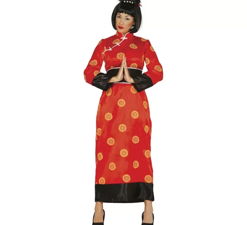 Costume rosso cina per donna