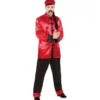 Costume rosso cinese per uomo
