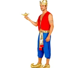 Costume rosso da Arabo delle fiabe per uomo